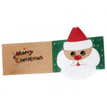 유니아트 1500 크리스마스 스티커 카드 만들기 산타