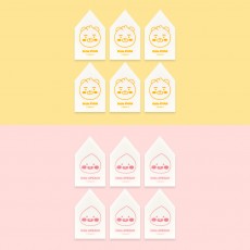 카카오 프렌즈 뷰티 조각 스펀지 퍼프 6P