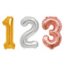 컬러룬 숫자 은박 풍선 소 파티 기념일 생일