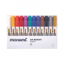 모나미 프로 페인트마카 12색 세트